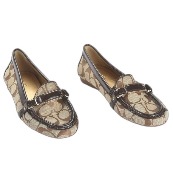 “FLYNN” Coach Signature Canvas Loafers in Khaki and Chestnut! 💥 - Picture 14 of 15